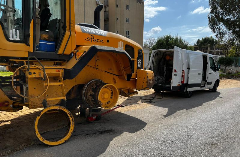 החלפת צמיגי שופל